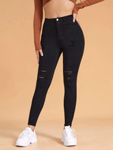 High Stretch Ripped Skinny Jeans